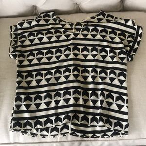 Black/white blouse